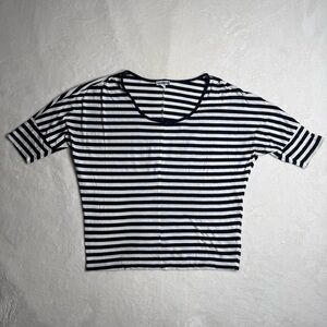 Express Black White Striped Short Sleeve T-Shirt Dress Woman's Size XS